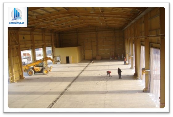 MILITARY HELICOPTER HANGAR AND CONCRETE CASTING