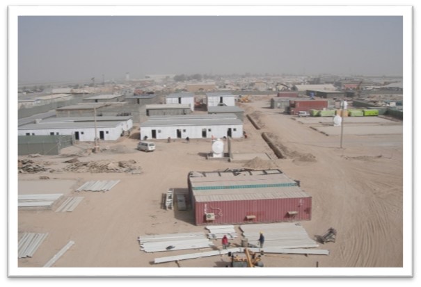 MILITARY CAMP MAINTENANCE HANGAR AND MILITARY DORMITORIES